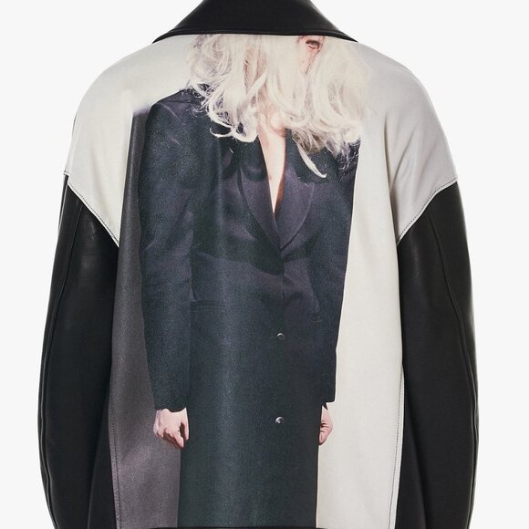 BNWT SS18 UNDERCOVER x CINDY SHERMAN BIKER LEATHER JACKET 2 - Picture 1 of 15